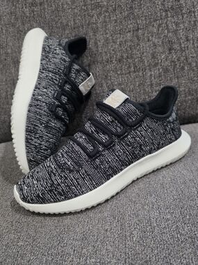 Adidas Tubular Shadow Knit Sneakers - Black & White